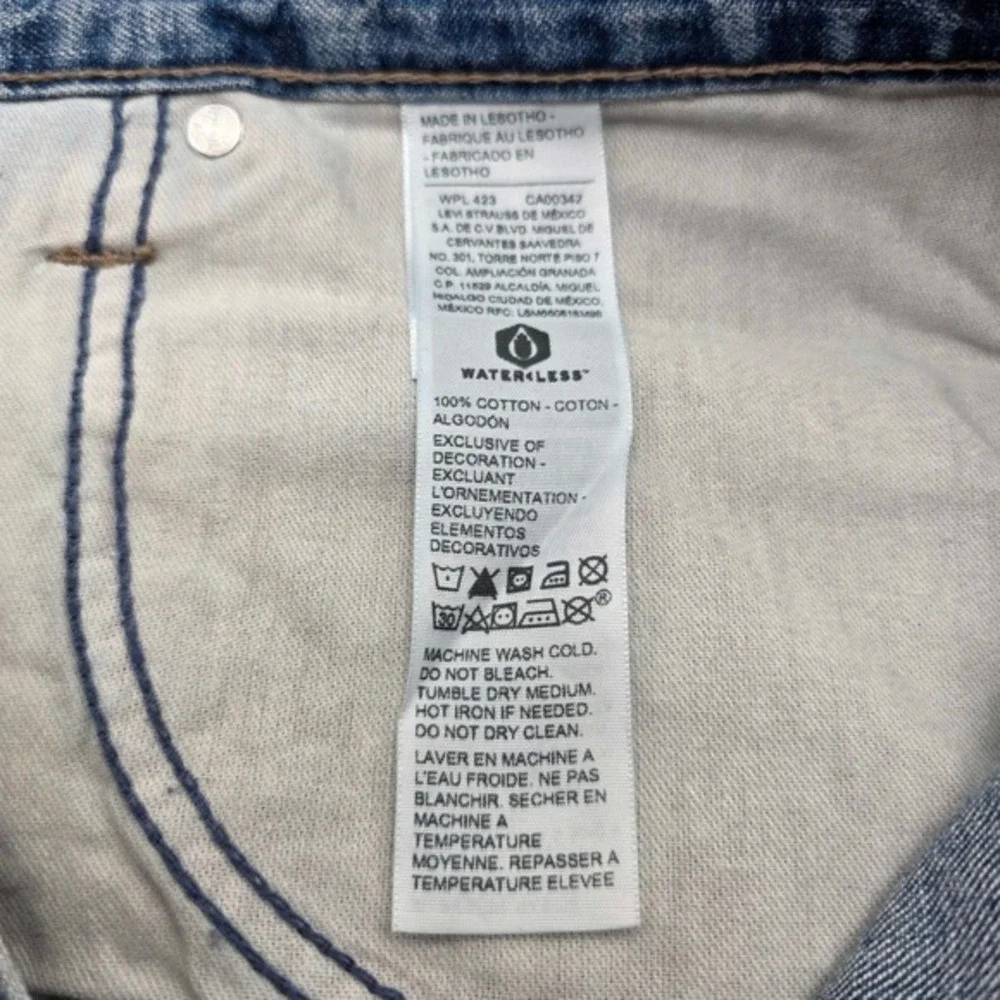 Signature by Levi Strauss Carpenter Jeans Men's 52x32 Indigo Blue Big & Tall NEW